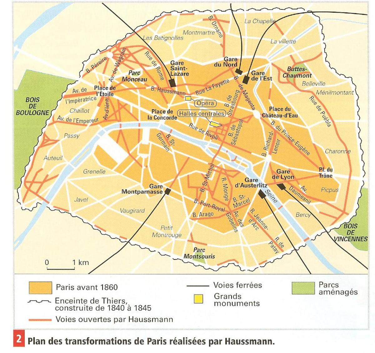 Карта Осман Париз