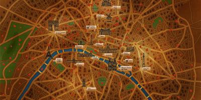 Карта Париза валлпапер