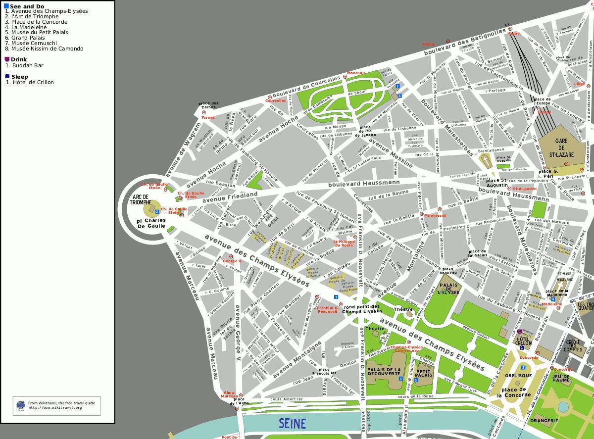 Карта 8. округу Париза