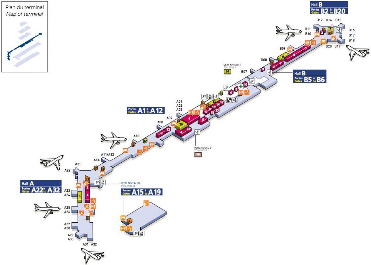Мапа аеродрома Јужно-Орли