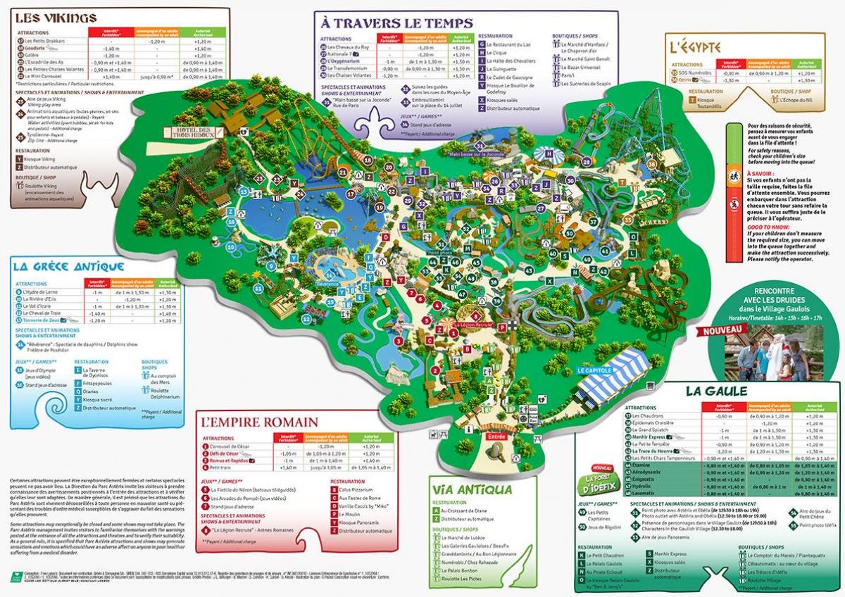 Карта Астерикс парк