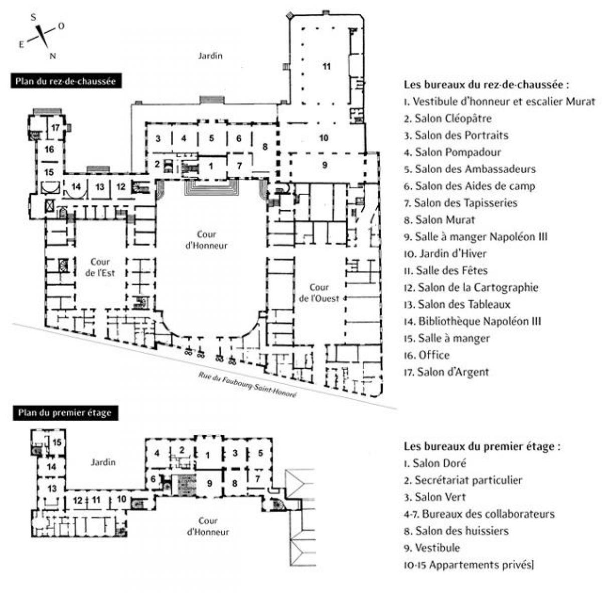 Карта Елисее Палата