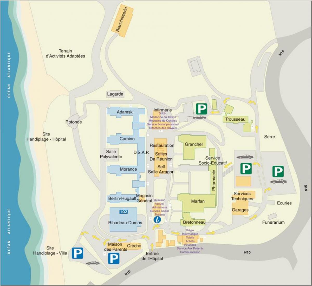 Болница карта Марин-де-Андай