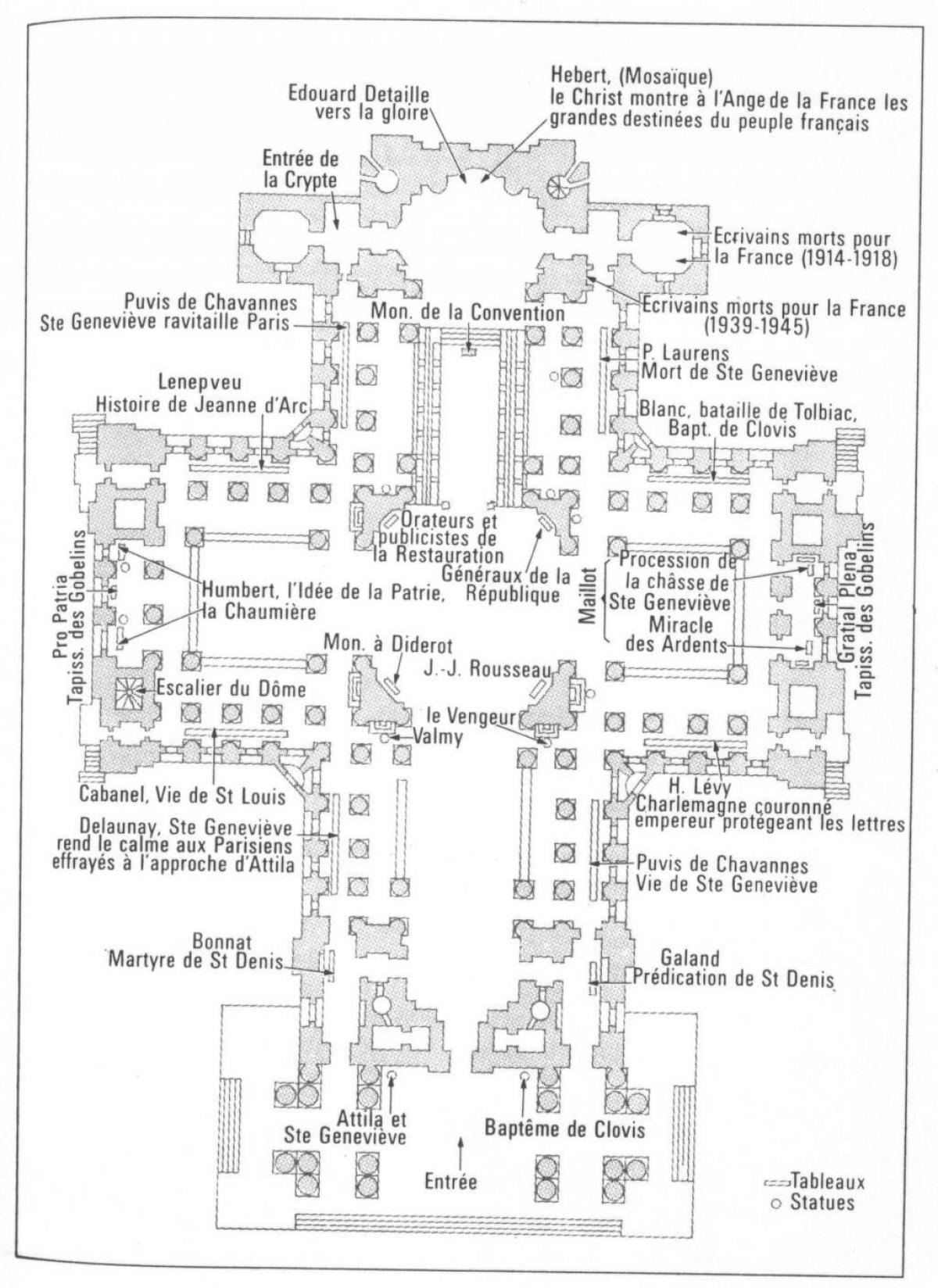 Карта Пантеон Париз