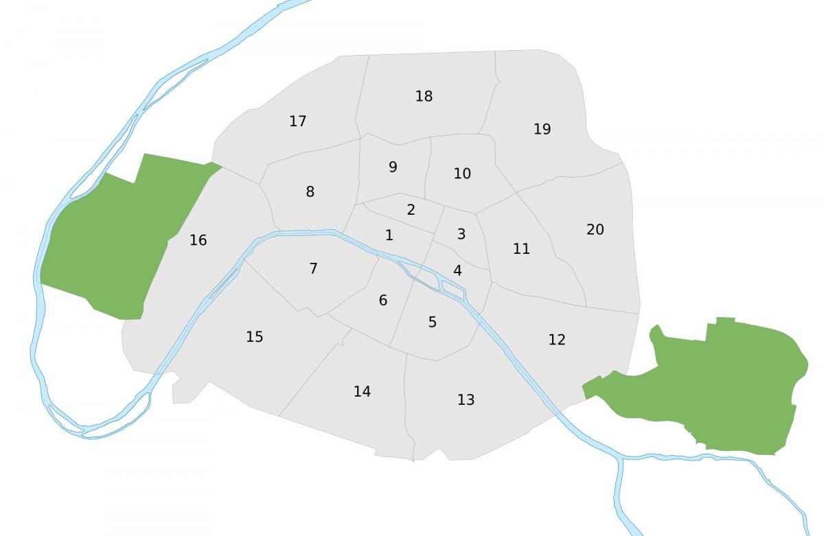 Карта Париза вектор