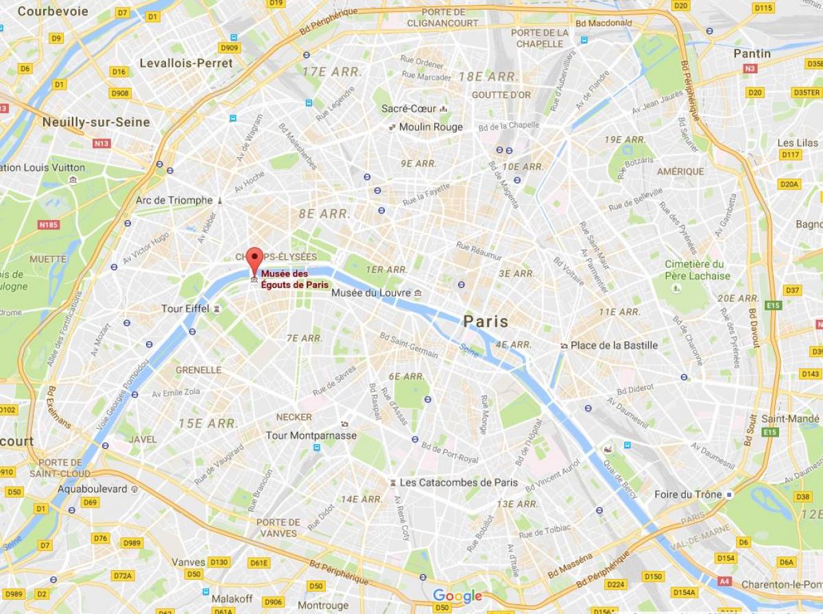 Карта канализацији Париза