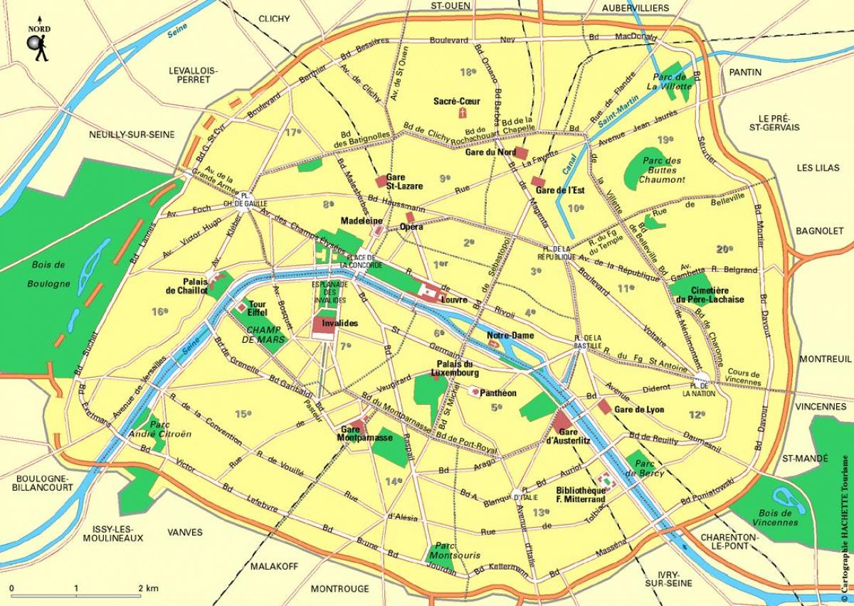 Карта париског станица