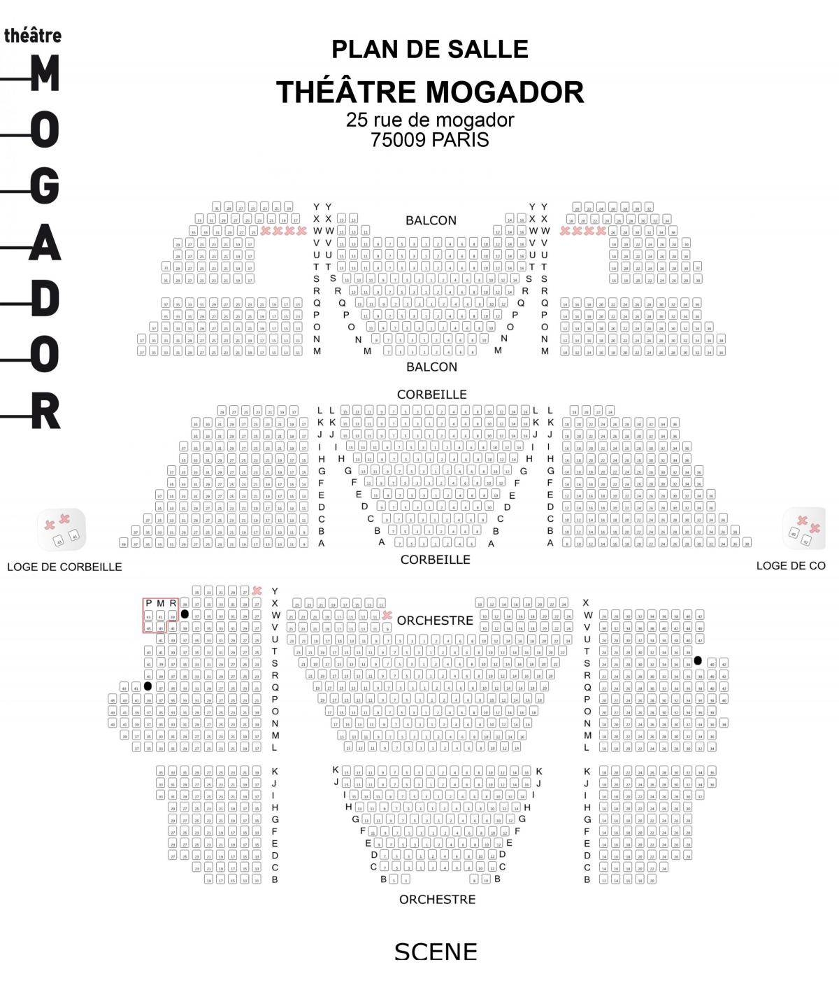 Карта позориште Могадор