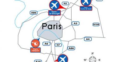 Мапа аеродрома Париза