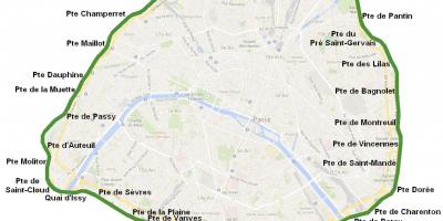 Мапа градских капија Париза