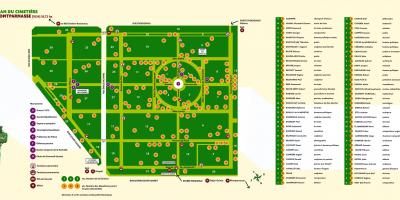 Карта гробљу Монтпарнассе