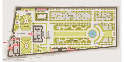 Карта музеја Родин