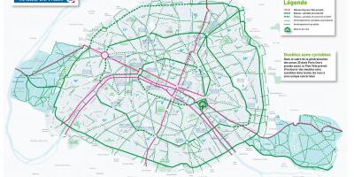 Карта Париза на бициклу