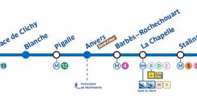 Карта Парис метро 2