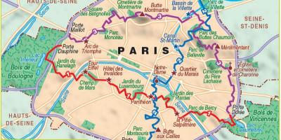 Карта Париза планинарење