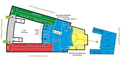 Мапа универзитета Дофин - 1. спрат